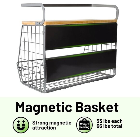 Magnetic Fridge Shelf arge Container Spice Rack - Picture 5 of 8